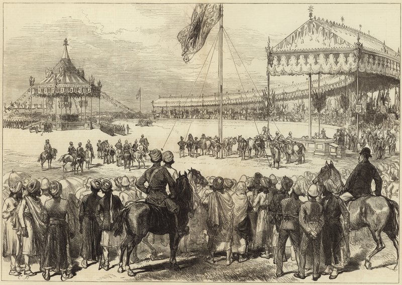 Das Kaiserliche Durbar in Delhi von English School