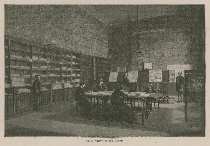Das Imperial Institute: Der Zeitungsraum von English School