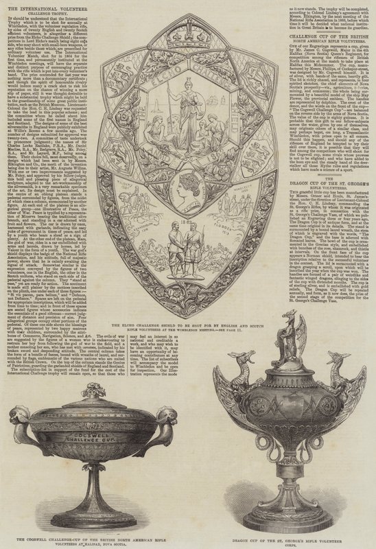 Die Internationale Freiwilligen-Herausforderungstrophäe (Stich) von English School