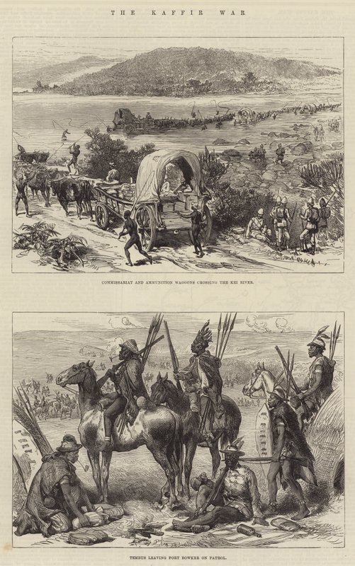 Der Kaffernkrieg (Gravur) von English School