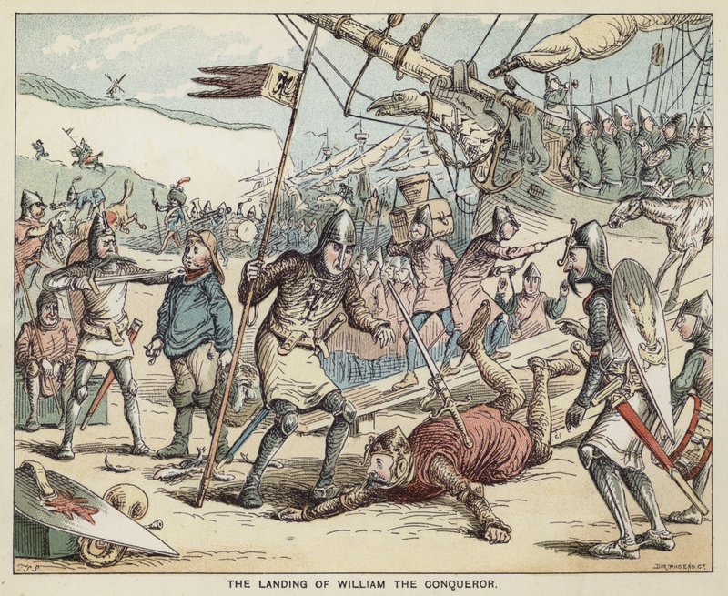Die Landung von Wilhelm dem Eroberer von English School