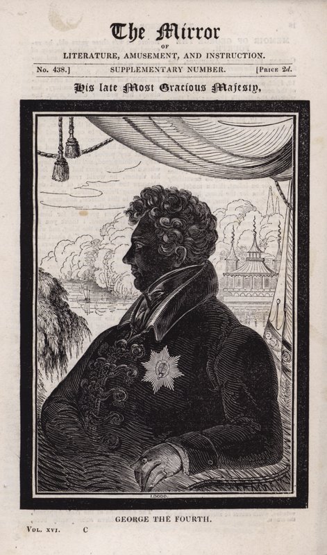 Der verstorbene König George IV von English School