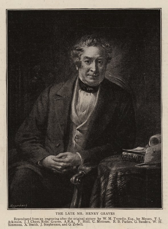 Der verstorbene Mr. Henry Graves (Gravur) von English School