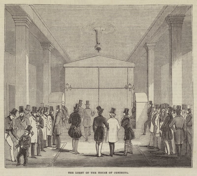 Die Lobby des Unterhauses von English School