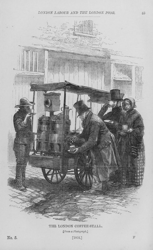 Der Londoner Kaffeestand von English School