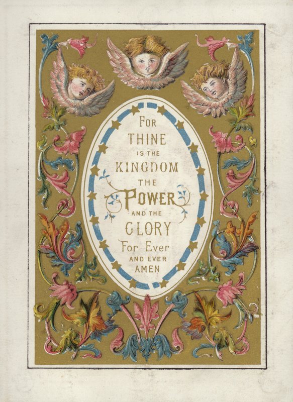 Das Vaterunser (Farblithografie) von English School