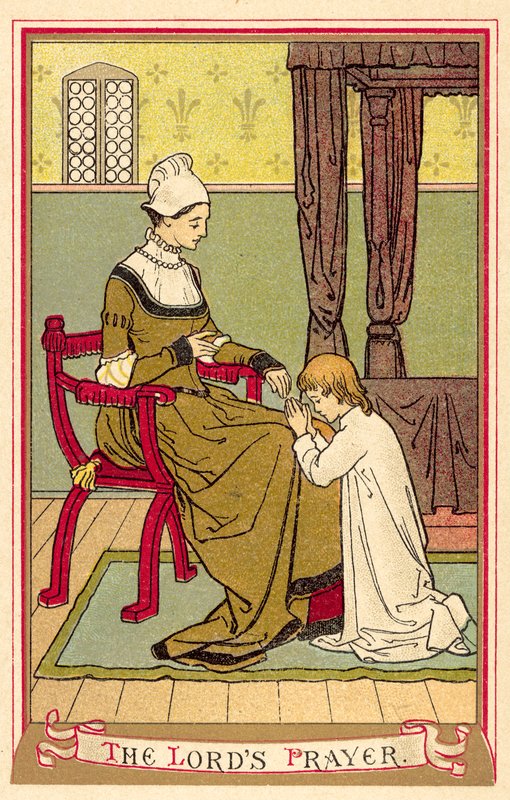Das Vaterunser (Farblithografie) von English School