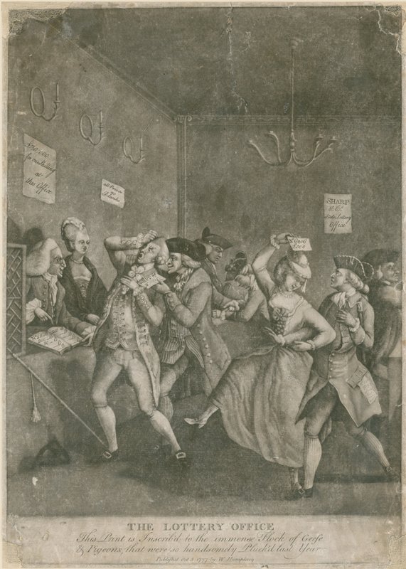 Das Lotteriebüro. 1777 von English School