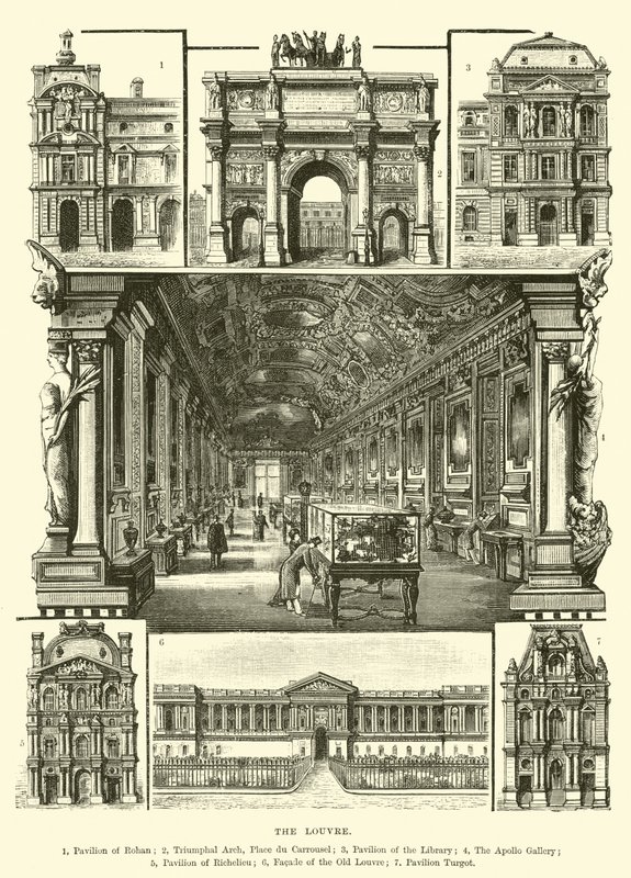 Der Louvre von English School