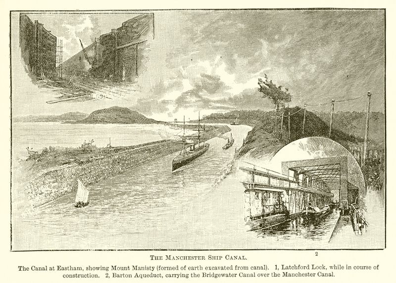 Der Manchester-Schifffahrtskanal von English School