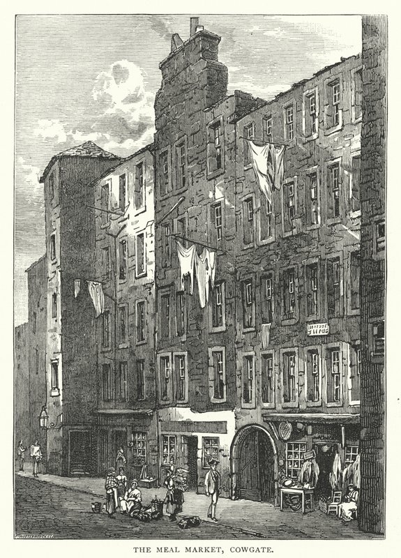 Der Mahlmarkt, Cowgate (Stich) von English School