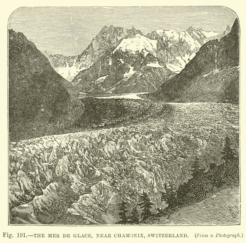 Mer de Glace, nahe Chamonix, Schweiz von English School