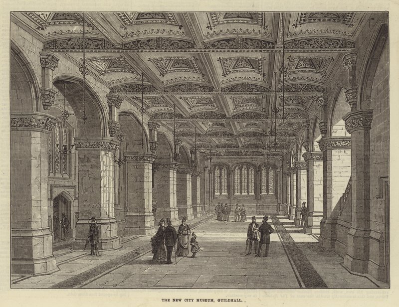 Das neue Stadtmuseum, Guildhall (Gravur) von English School