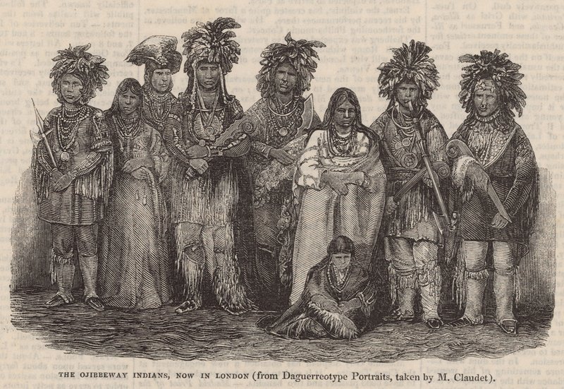 Die Ojibbeway-Indianer, jetzt in London von English School