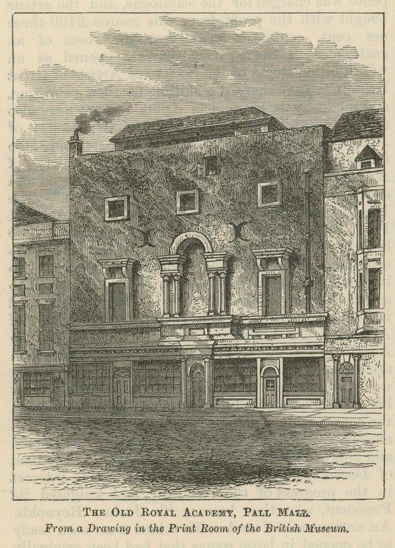 Die alte Königliche Akademie in Pall Mall von English School