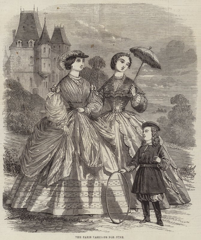Die Pariser Mode für Juni (Stich) von English School