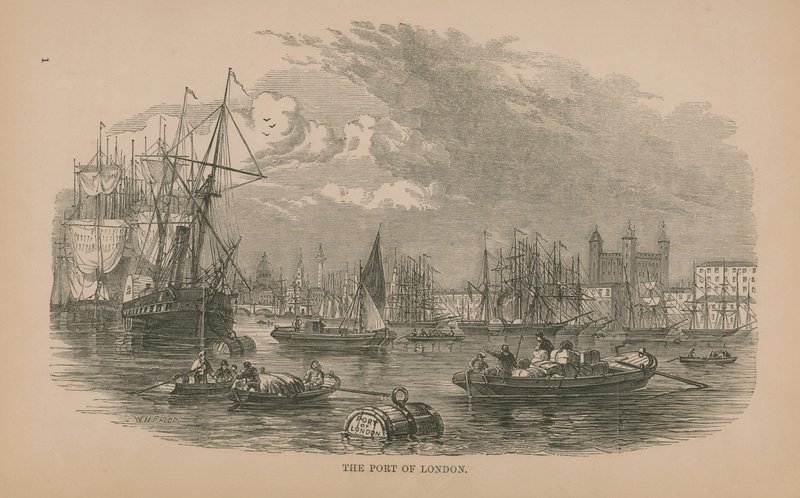 Der Hafen von London von English School