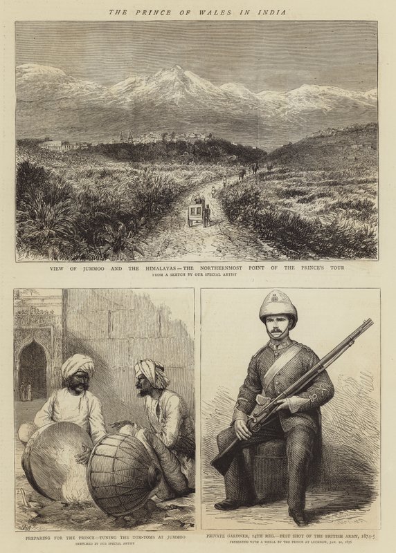 Der Prinz von Wales in Indien von English School