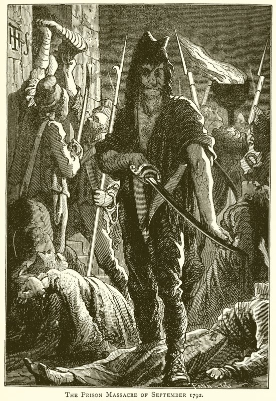 Das Gefängnismassaker von September 1792 von English School