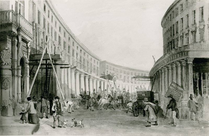 Der Quadrant, Regent Street, London von English School