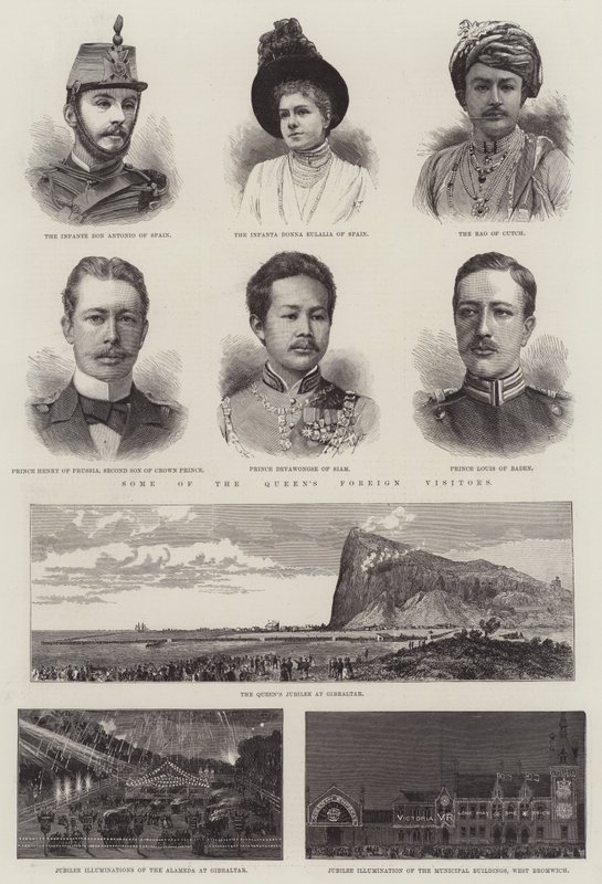 Das Jubiläum der Königin (Gravur) von English School