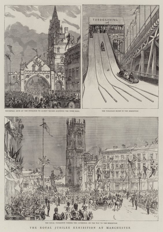 Die königliche Jubiläumsausstellung in Manchester von English School