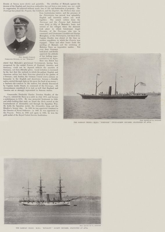 Die königliche Marine in Apia von English School