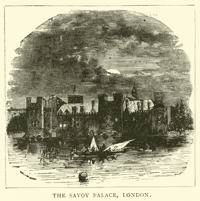 Der Savoy Palace, London von English School