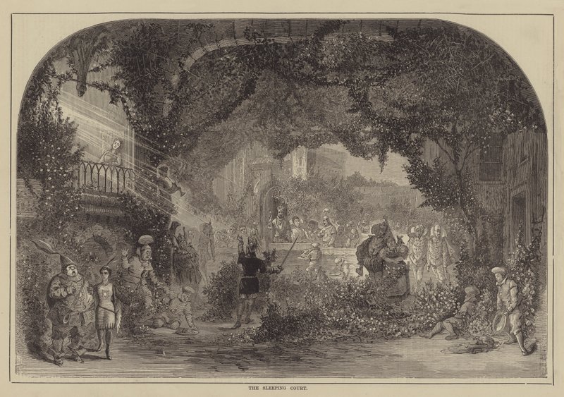 Der Schlafende Hof (Gravur) von English School