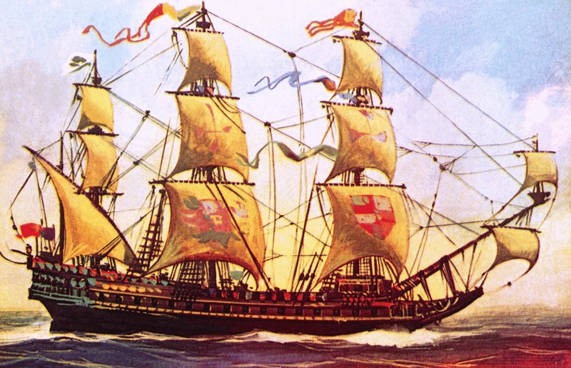 Die spanische Galeone von English School