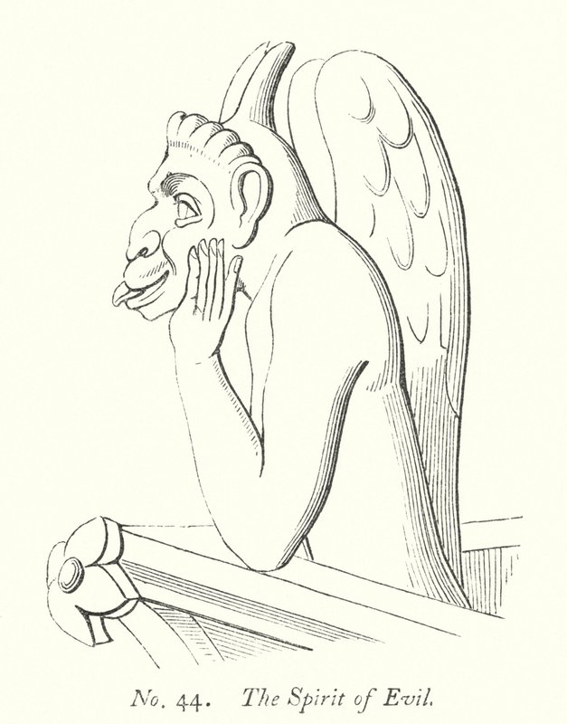 Der Geist des Bösen (Gravur) von English School
