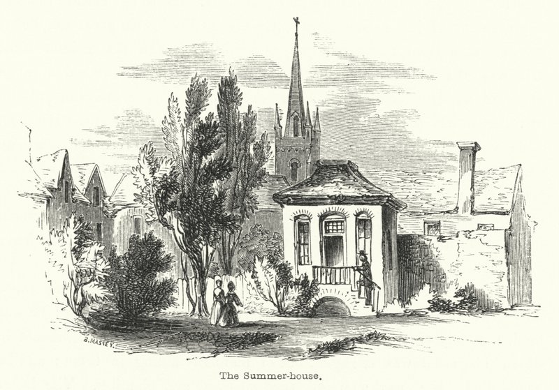 Das Sommerhaus (Gravur) von English School