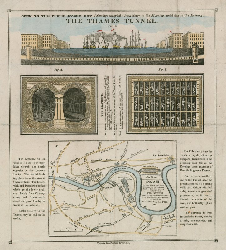 Der Thames-Tunnel von English School