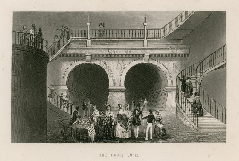 Der Thames-Tunnel von English School