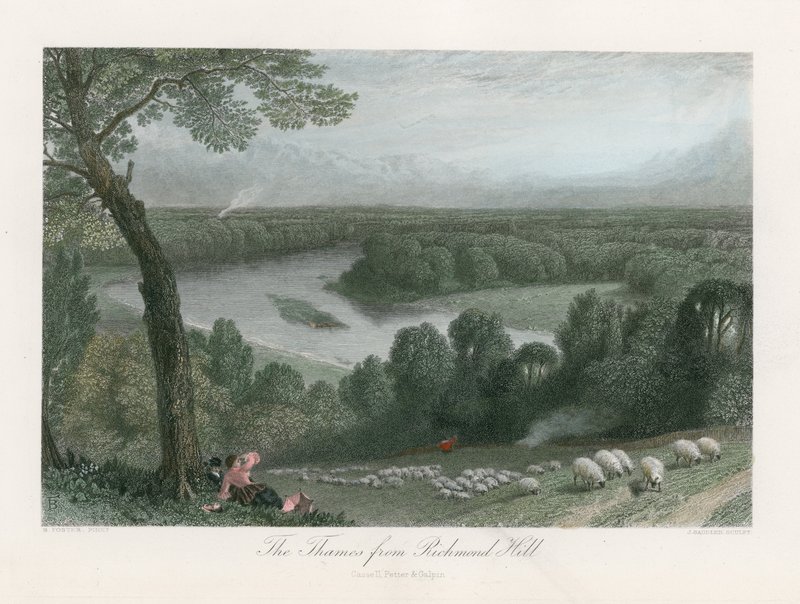 Die Themse von Richmond Hill von English School