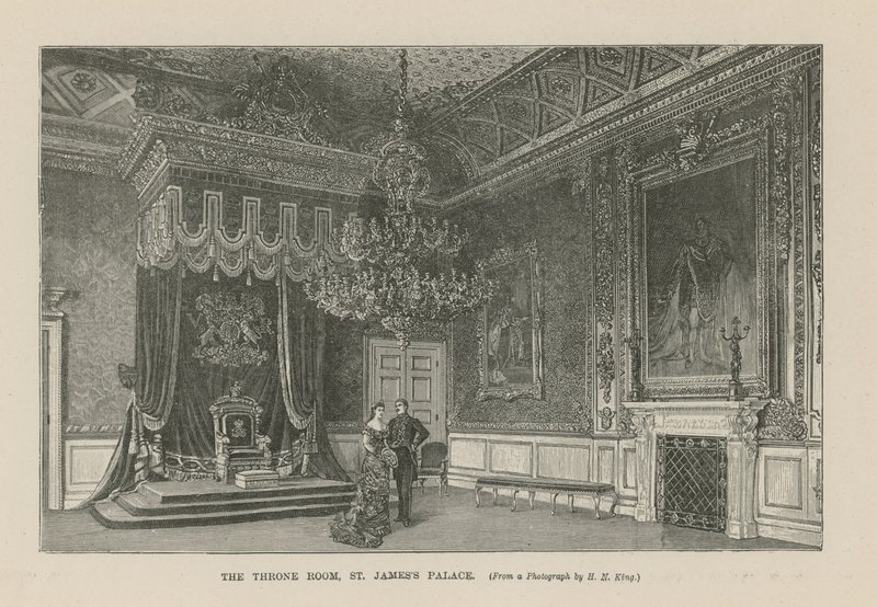 Der Thronsaal im St Jamess Palace von English School