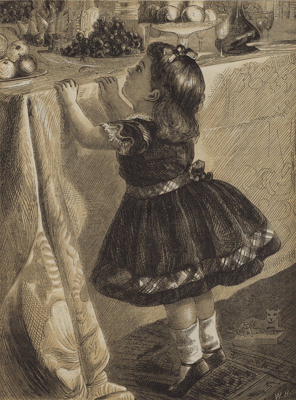 Die Spitze der Erwartung (Gravur) von English School
