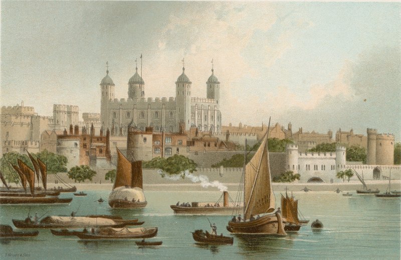 Der Turm vom Fluss aus von English School