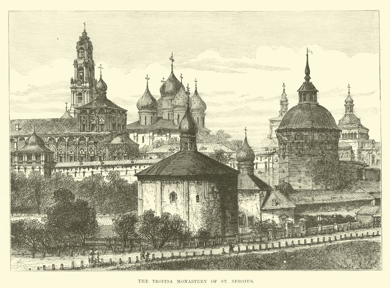 Das Troitsa-Kloster des Heiligen Sergius von English School