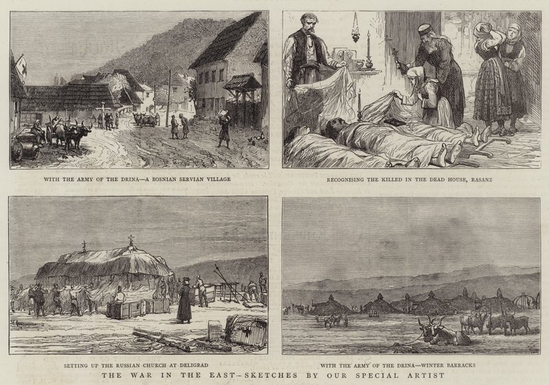 Der Krieg im Osten (Gravur) von English School