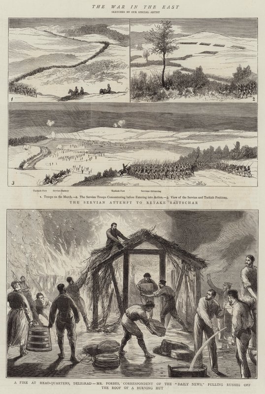 Der Krieg im Osten (Gravur) von English School