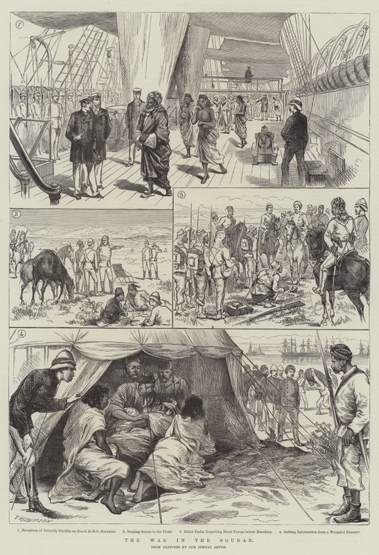 Der Krieg im Sudan (Stich) von English School