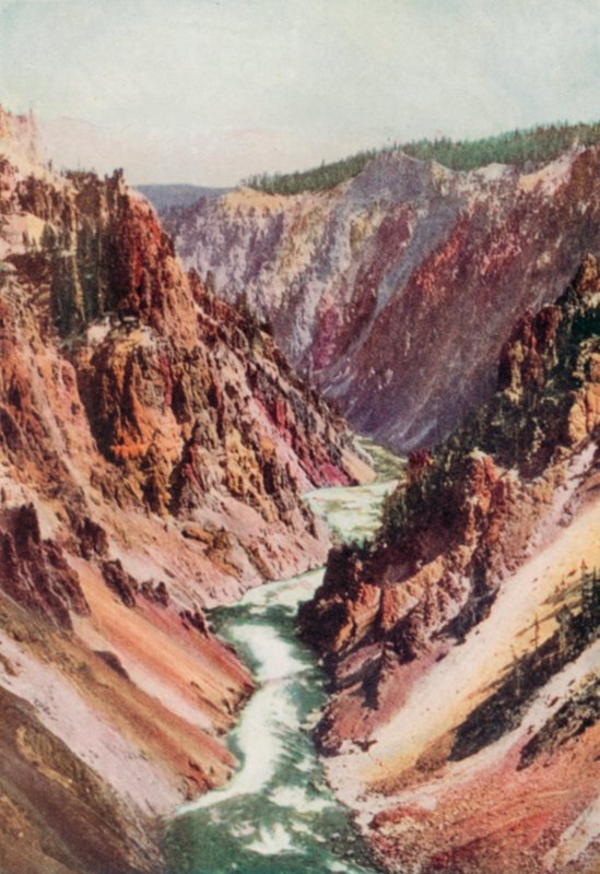 Der Yellowstone-Fluss von English School