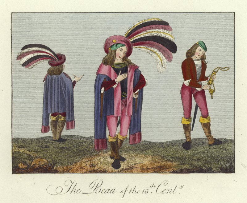 Der Beau des 15. Jahrhunderts von English School