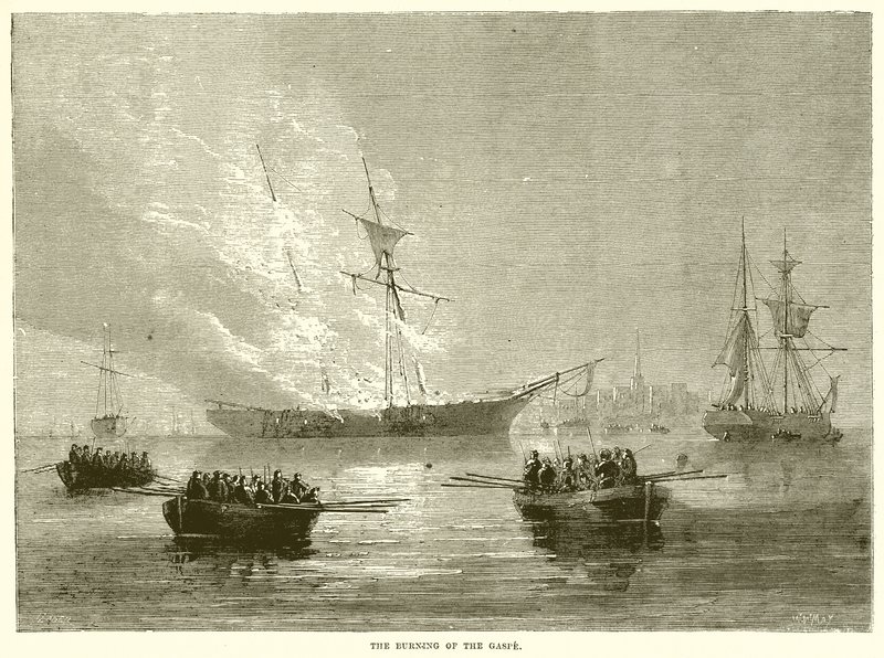 Die Verbrennung der Gaspe von English School