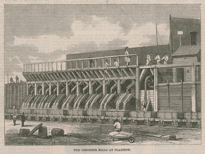 Die Betonmühlen in Plaistow von English School