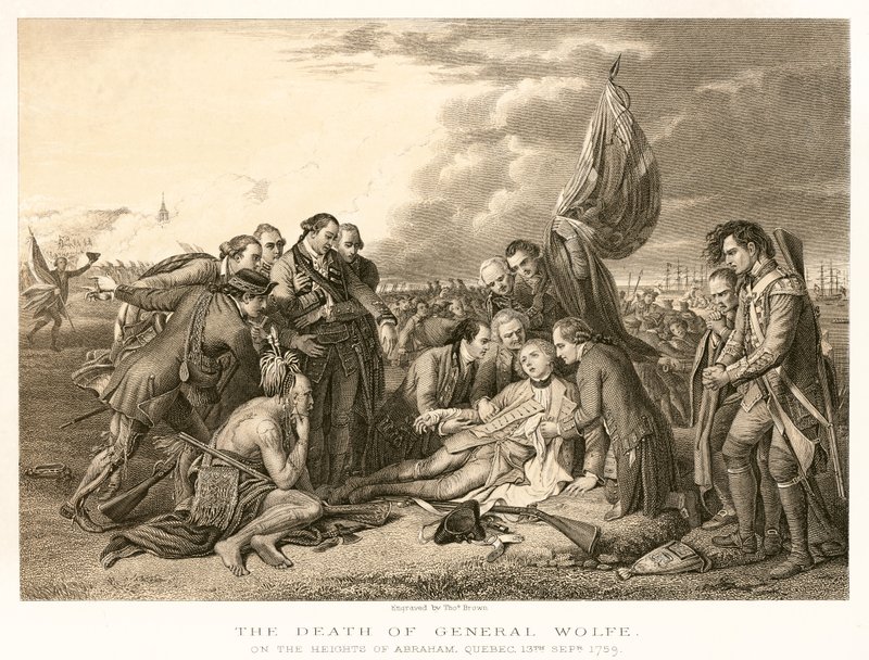Der Tod von General Wolfe von English School