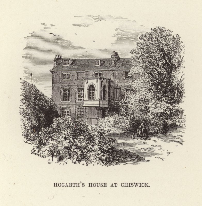 Das Haus von William Hogarth in Chiswick von English School