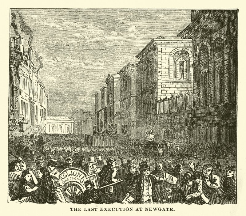 Die letzte Hinrichtung in Newgate von English School