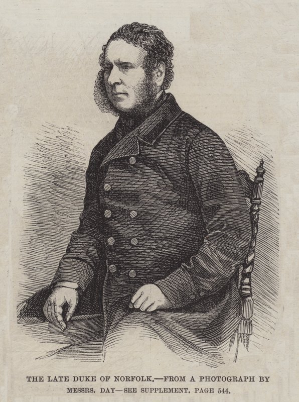 Der verstorbene Herzog von Norfolk (Gravur) von English School